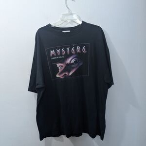 Mystere Cirque Du Soleil Shirt Black Treasure Island Las Vegas Mens XXL Vintage